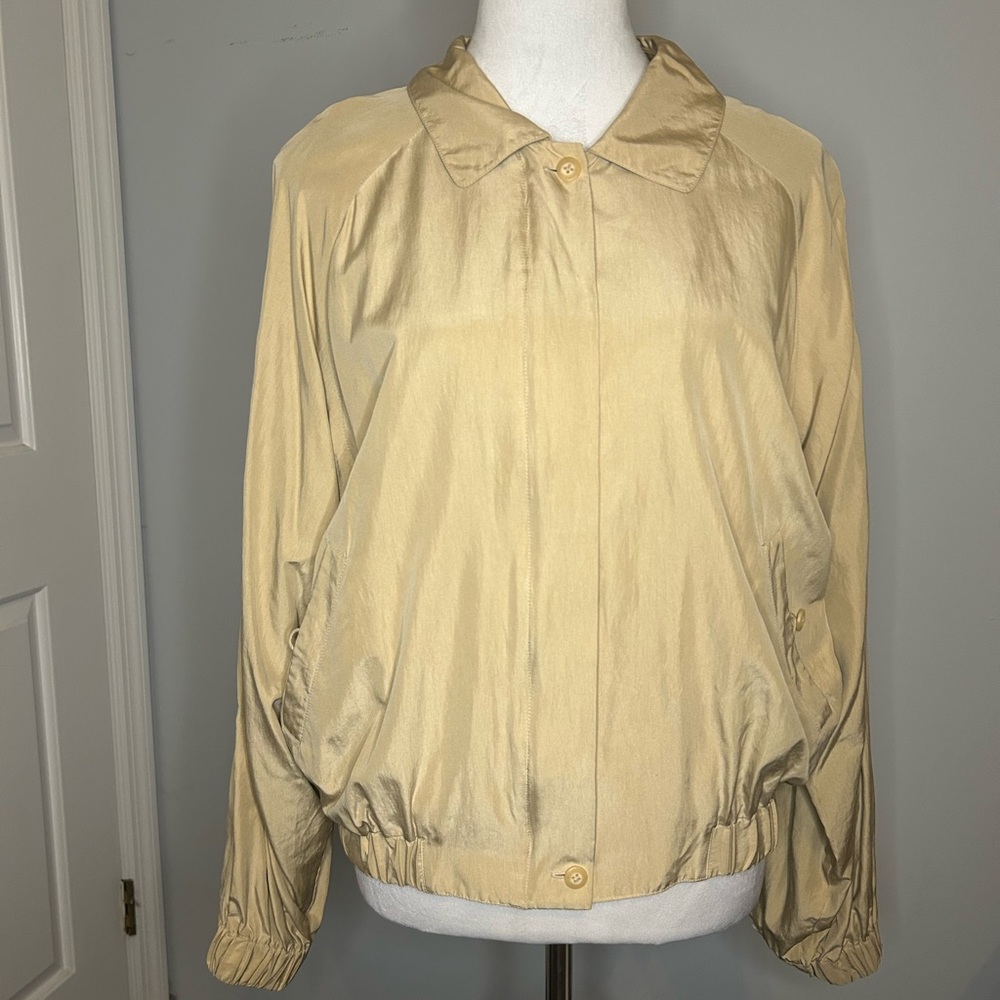 Vintage Bobby Jones Zip Front Silk Jacket